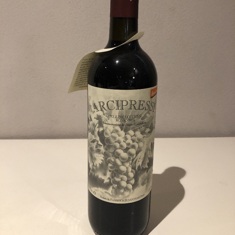 Arcipressi Chianti colline lucchesi doc 2016 uve sangiovese, canaiolo, ciliegiolo ,malvasia nera