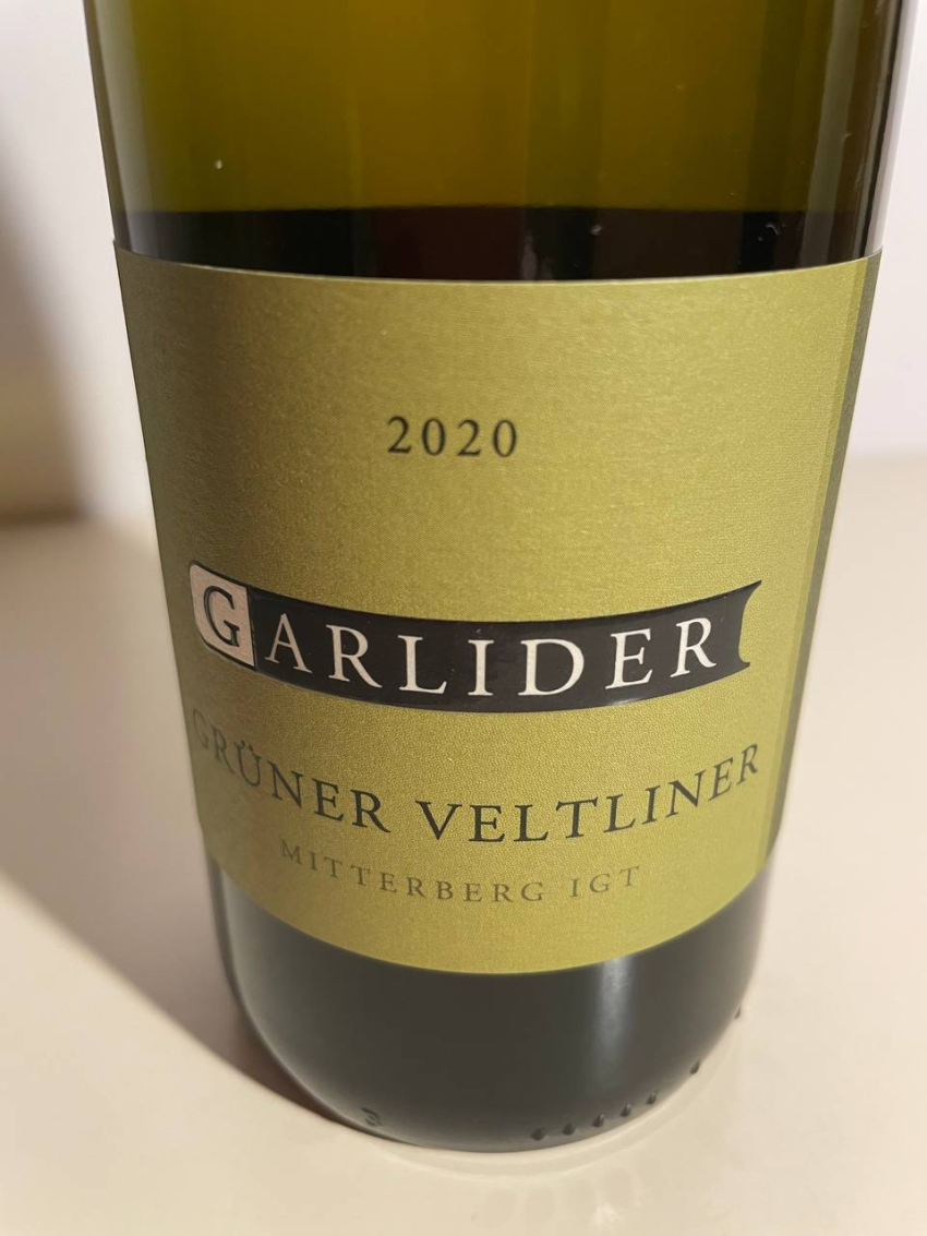 GARLIDER - GRUNER VELTLINER 2020