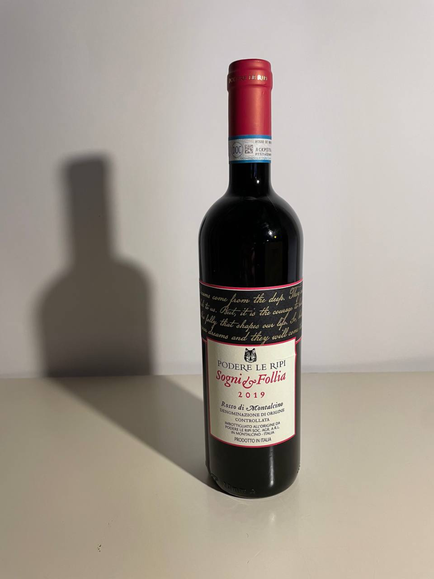 PODERE LE RIPI-SOGNI E FOLLIA ROSSO DI MONTALCINO  2019