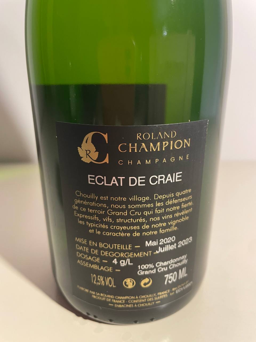 ROLAND CHAMPION-ECLAIT DE CRAIE GRAND CRU EXTRA BRUT