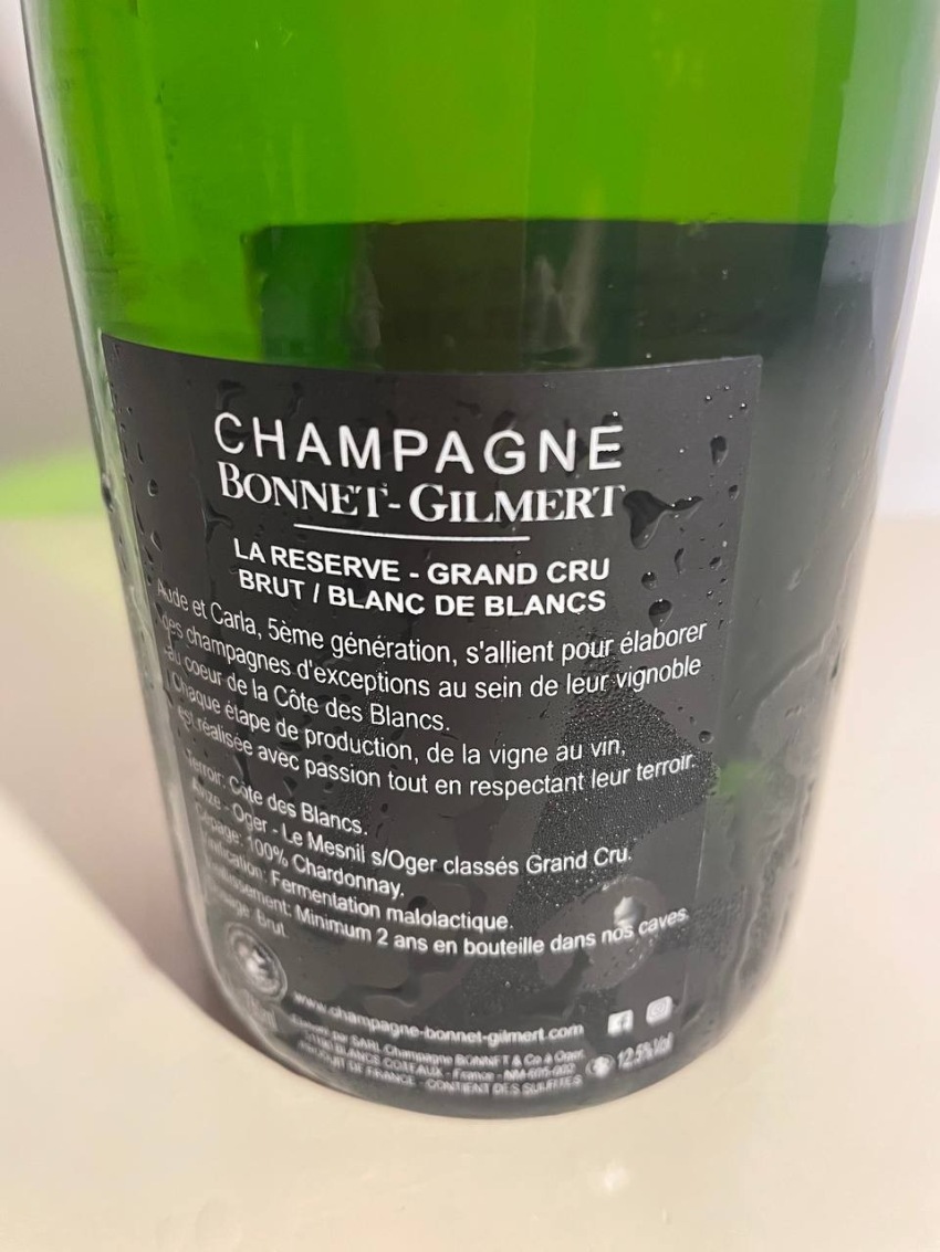 BONNET-GILMERT Grand Cru Cuvee de resereve Brut