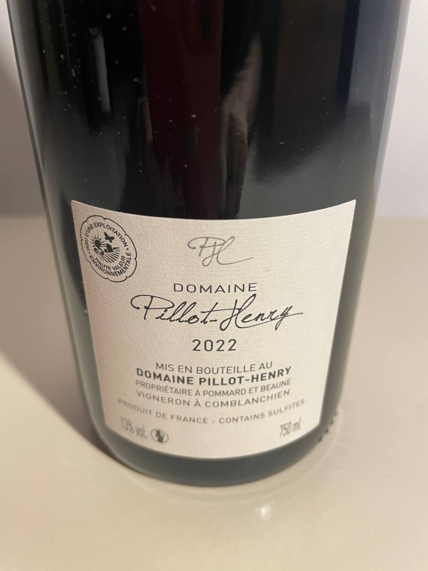 PILLOT- HENRY Cote de Nuits-Villages Rouge 2022