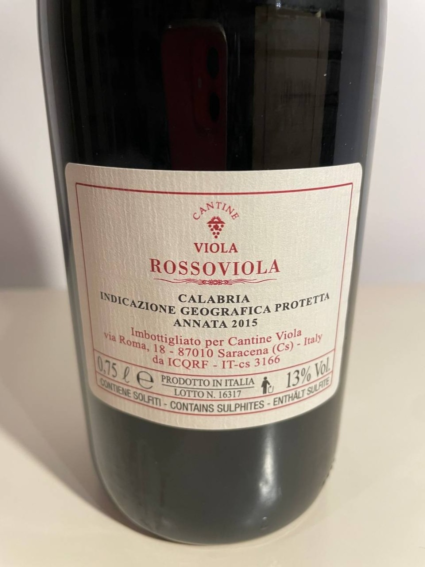 CANTINE VIOLA -ROSSOVIOLA 2015